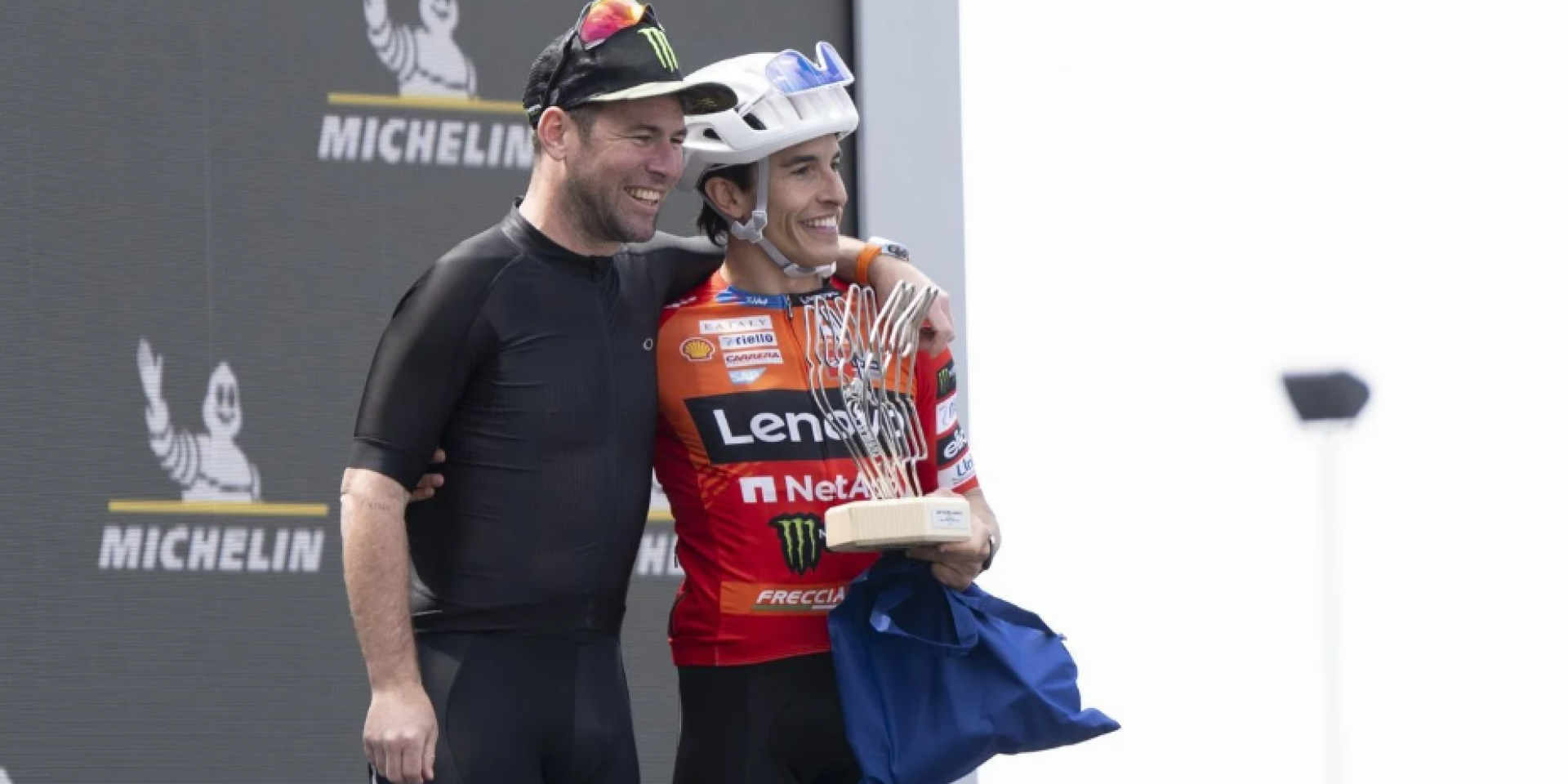 摩托車轉公路車正夯？Marc Marquez在Le Mans明星自行車賽擊敗盤爺Mark Cavendish！
