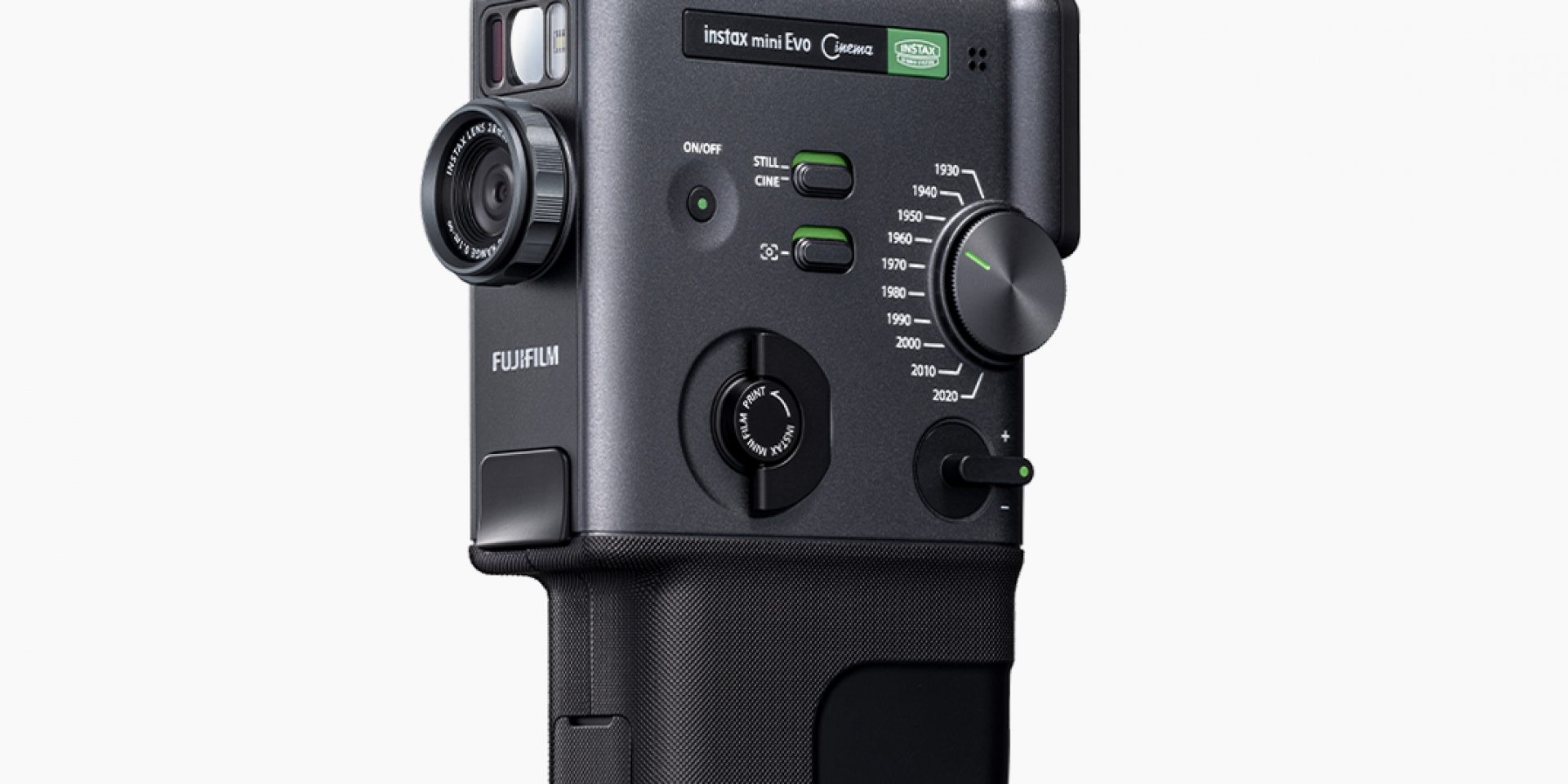 致敬 60 年代經典！富士推出「Instax Mini Evo Cinema」：是拍立得，也是復古錄影機