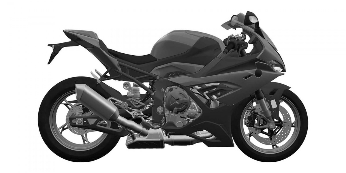 不對稱頭燈消失。2019 BMW S1000RR高完成度設計圖流出