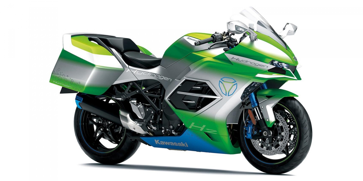 H2增壓引擎配氫氣動力!KAWASAKI HYDROGEN MOTORCYCLE 概念圖曝光