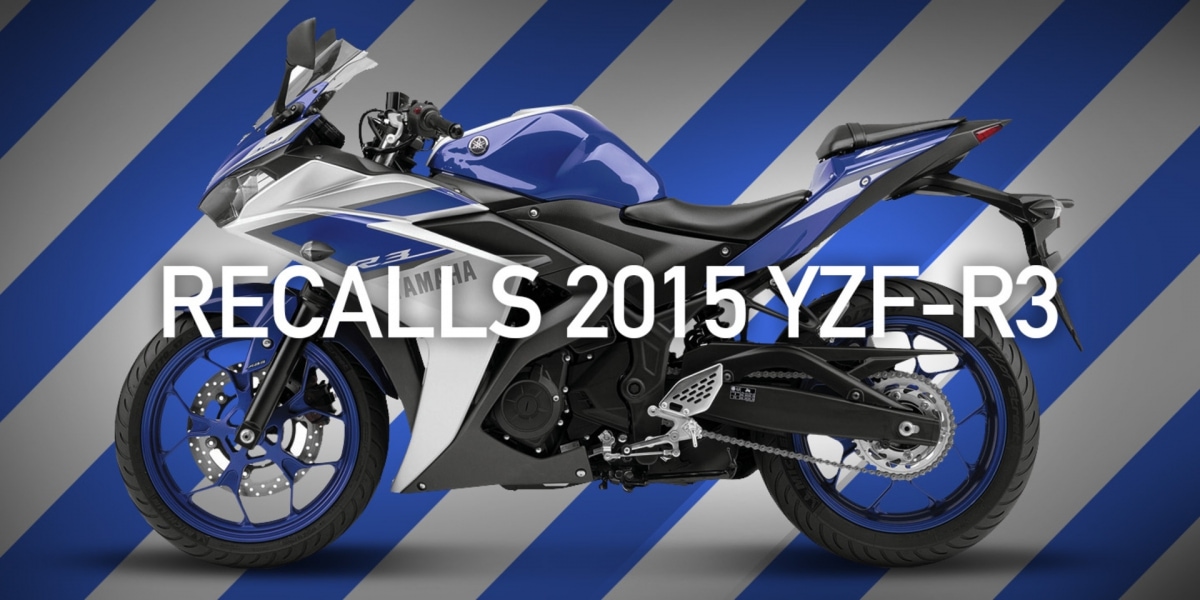 上三角台缺陷。YAMAHA 召回2015 YZF-R3