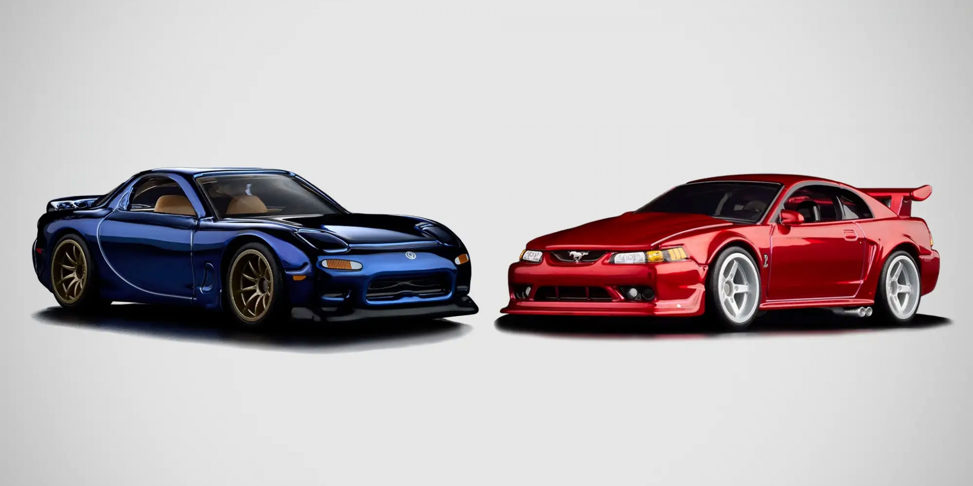 Hot Wheels RLC 新作：1993 Mazda RX-7 與 2000 Ford Mustang SVT Cobra R，1/64 比例、全金屬車身、限量收藏版