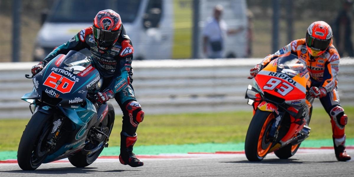 MotoGP賽道講堂|煞車技術的頂尖對決!Marquez與Quartararo的Misano對決分析。