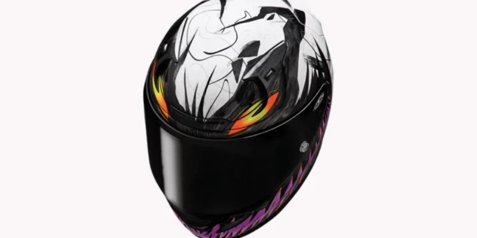 反派魅力爆棚！HJC RPHA 12「反毒液」二代聯名特仕版，白色潑墨漆黑之魂帥翻全場！