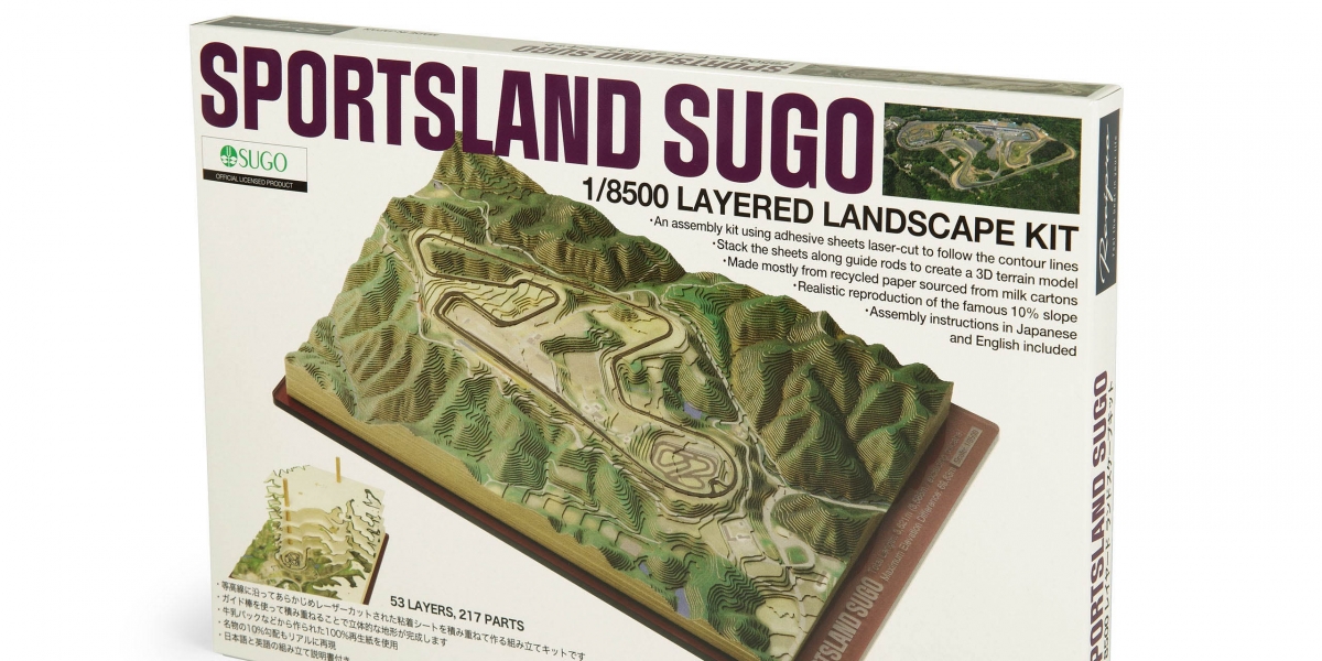 用指尖體驗高低差!日本推出賽道立體模型,SUGO 10% 坡道完整還原