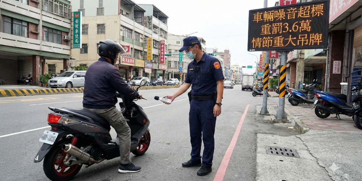 炸街黨注意！立院三讀通過噪音法修正，罰單最重3萬6，再吵直接扣牌！
