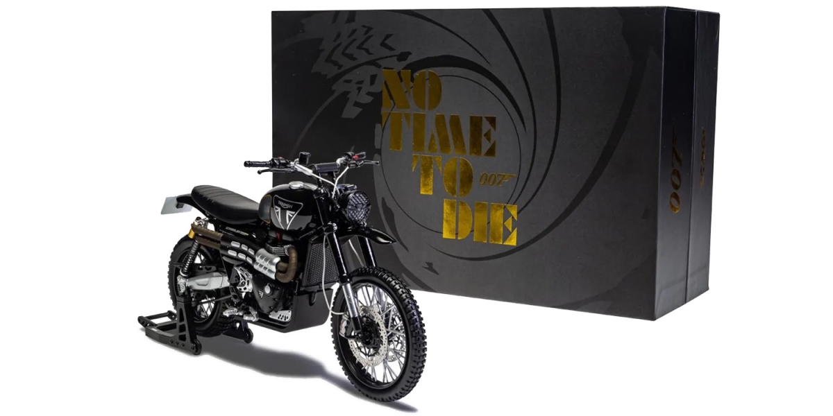 買不起詹姆斯棒,來台模型過過癮吧!HORNBY HOBBIES推出Triumph Scrambler Bond Edition模型