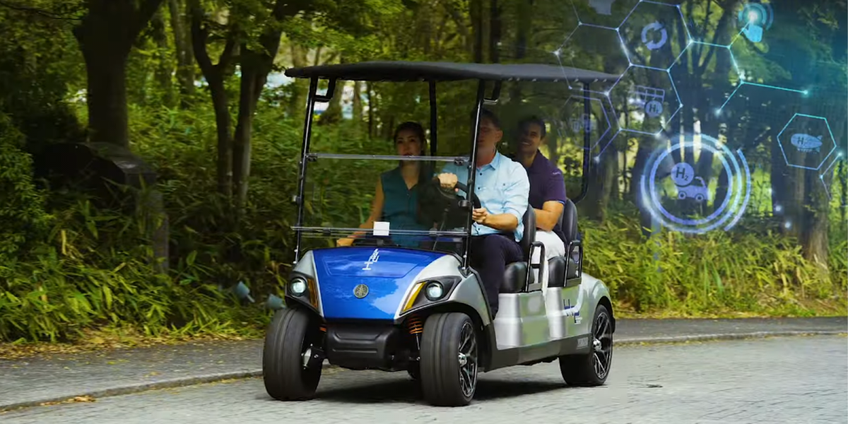 Yamaha 推出首款氫能概念車「Drive H2」高爾夫球車!
