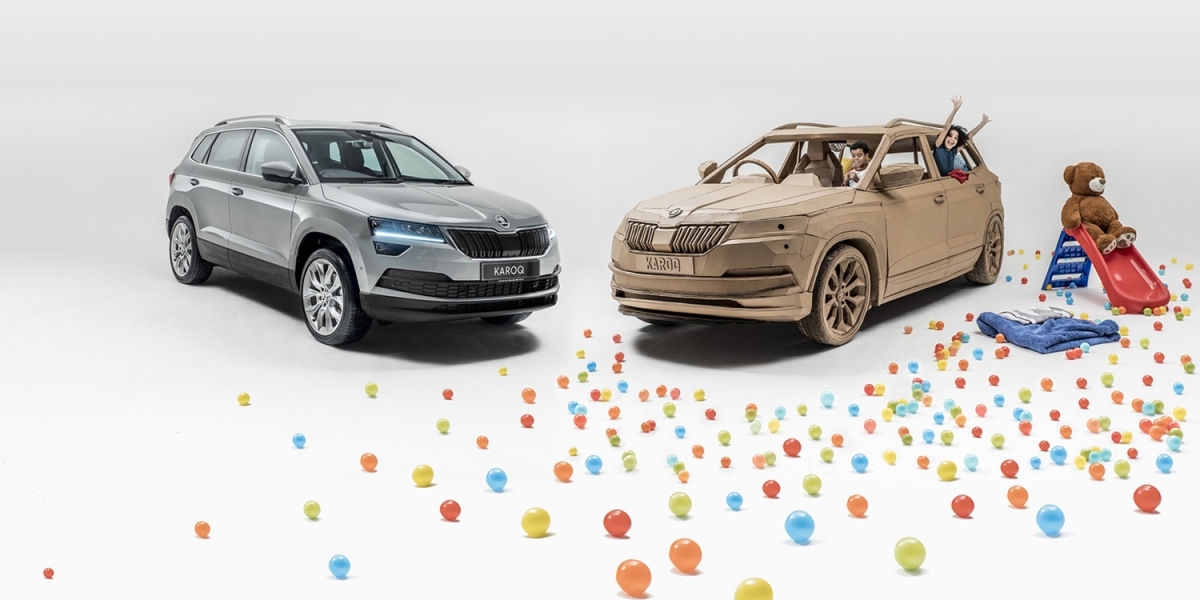 1：1紙紮車現正登場，Skoda打造兒童遊戲天地Kid Karoq