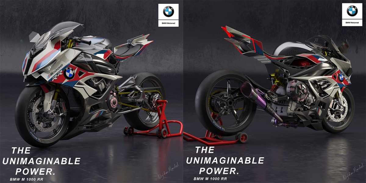 更猛爆、更兇殘的慕尼黑猛獸。BMW M 1000 RR 渲染預告曝光!