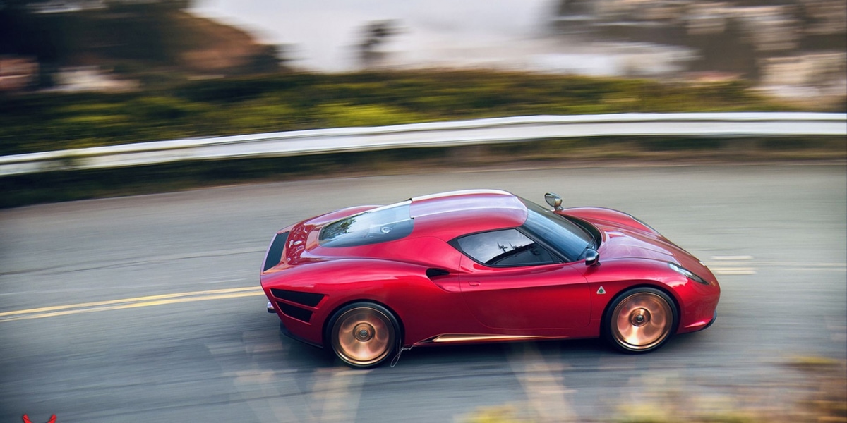 重新詮釋Alfa Romeo 4C造型,打造出全新車款Nivola