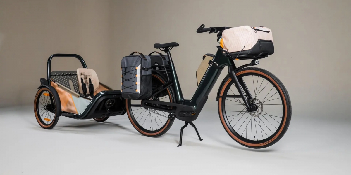 迪卡儂 Magic Bike 02 概念電動自行車亮相,後拖車讓你輕鬆帶小孩出門!