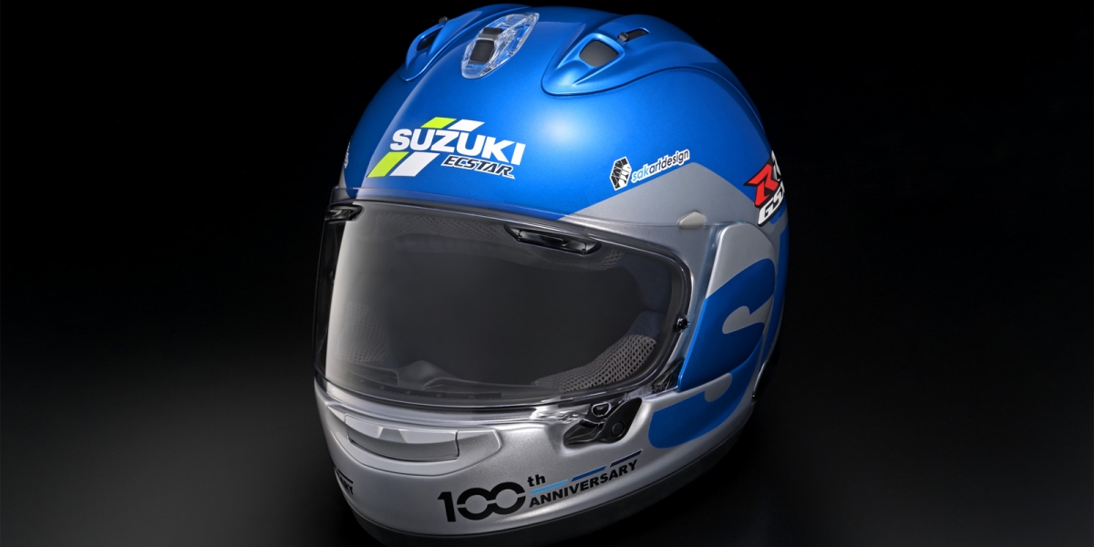 全球限量100頂!SUZUKI推出Arai RX-7X 100週年紀念帽