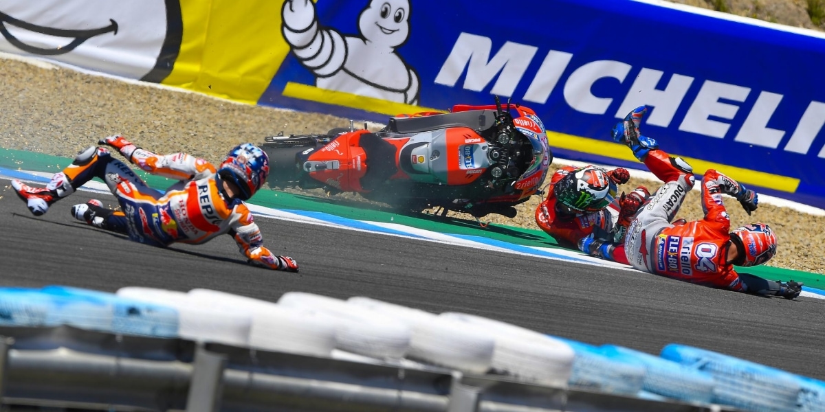 Jerez意外三連撞!Pedrosa、Lorenzo、Dovizioso:沒有誰對誰錯