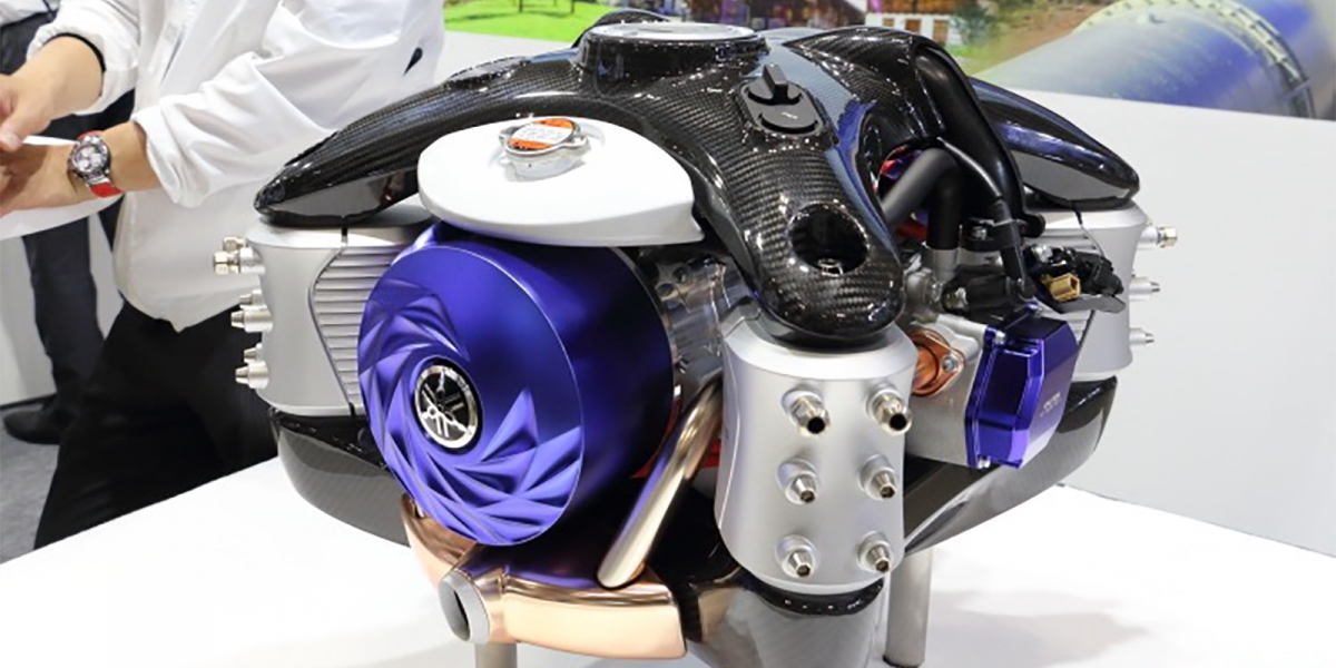 YAMAHA亮相無人機用水平對臥引擎發電機,未來有望運用在二輪車款上