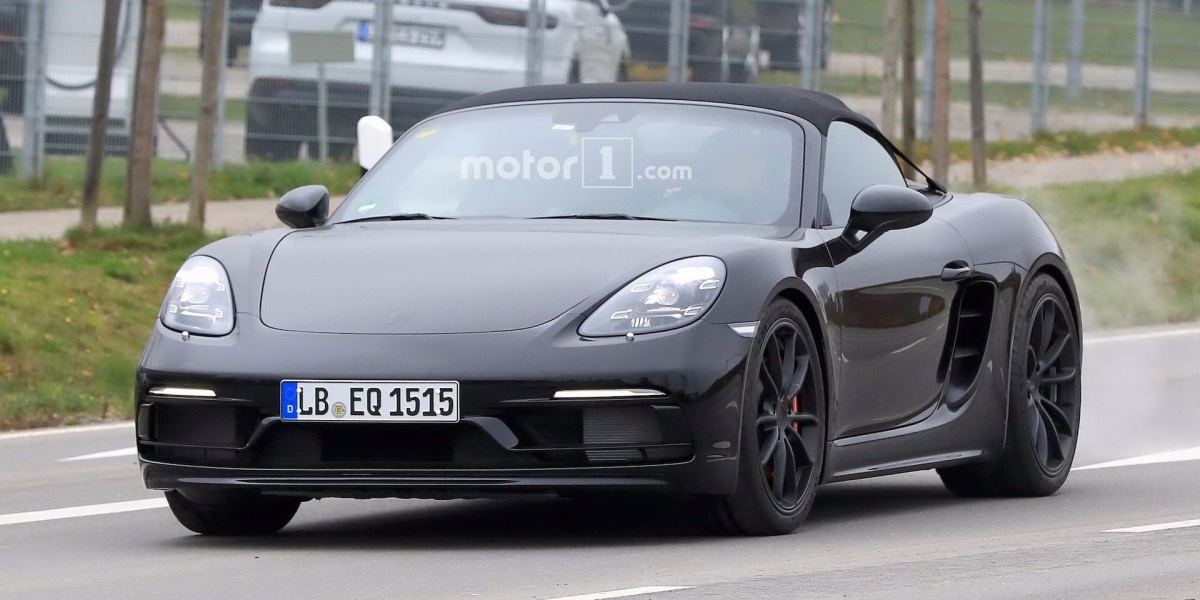 PORSCHE入門Boxster置入911 GT3引擎!718 Boxster Spyder街頭捕捉
