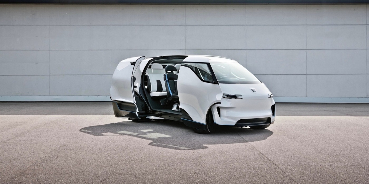 駕駛置中的廂型車,Porsche概念車完美呈現