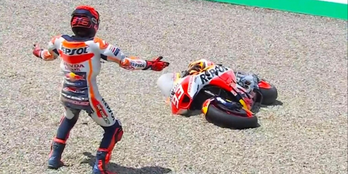 不放棄的Marc Marquez得到了什麼？除了摔車，還是摔車！