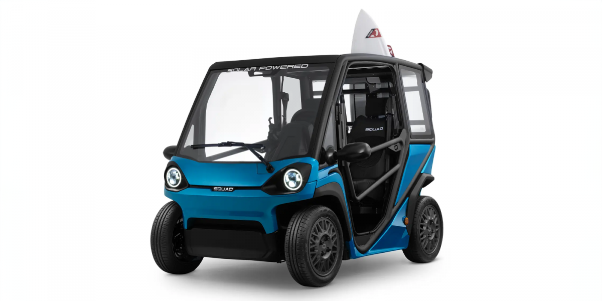 Squad Mobility Solar Buggy:250W太陽能板、100公里續航、3kW馬達、70公里極速的迷你城市電動沙灘車!