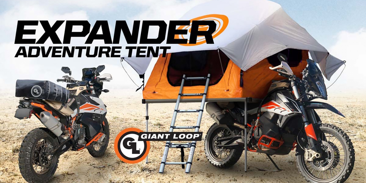 避免出遊群聚感染就騎車去露營吧!Giant Loop推出機車帳篷概念產品