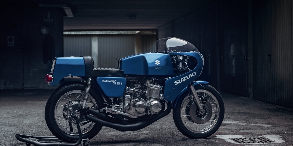 想回到過去,試著讓故事繼續 -  SUZUKI SAIAD GT750 S Vallelunga by  Piedmontese workshop