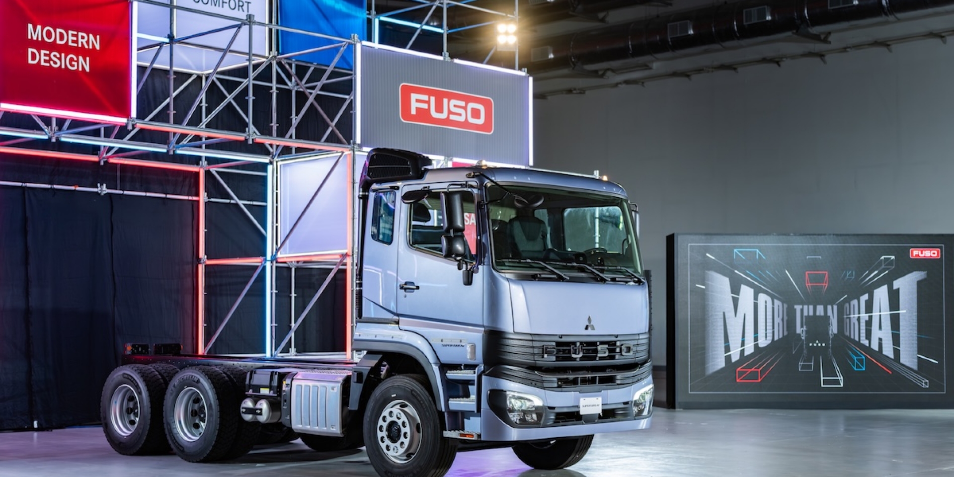 台灣戴姆勒亞洲商車 FUSO New Super Great 霸氣登台  旗艦級安全防護、嶄新設計語彙、便利操控駕馭 三大進化再升級