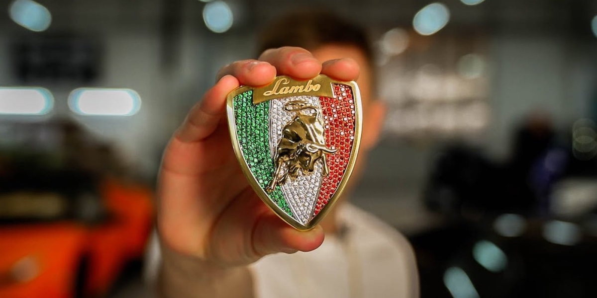 Lamborghini一個廠徽竟要價127萬 全因為使用鑽石妝點