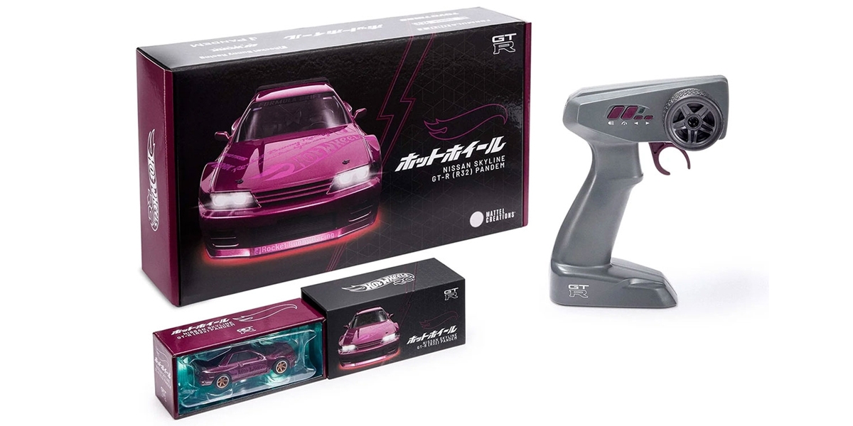 Hot Wheels RC 1:64 Nissan Skyline R32 Pandem 登場:LED 底光、比例油門、方向燈齊備,桌面飄移不是夢!