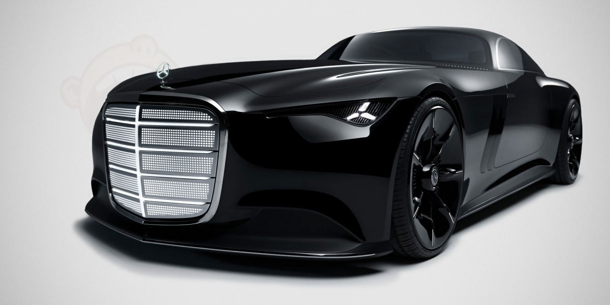 Mercedes-Benz Vision Iconic Show Car：復古未來主義的電動豪華概念車，結合 1930 年代設計語言與 2300 年科技