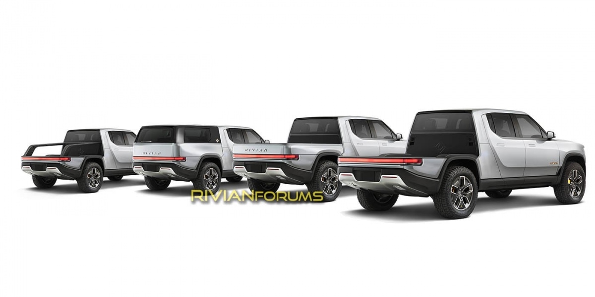 電動貨卡Rivian R1T展演貨斗變化性