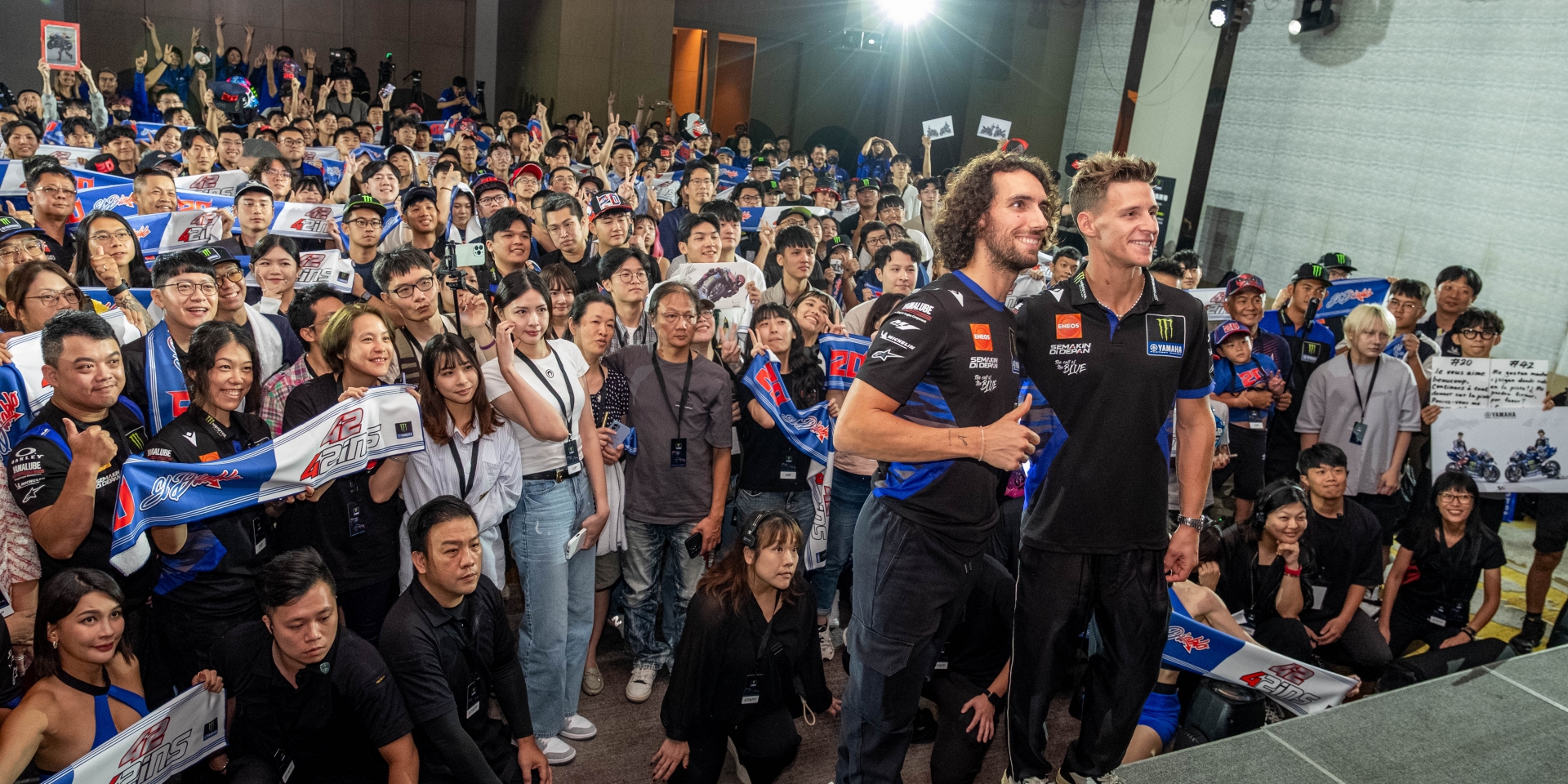 MotoGP雙雄突襲台灣！Quartararo、Rins與車迷的爆笑零距離接觸