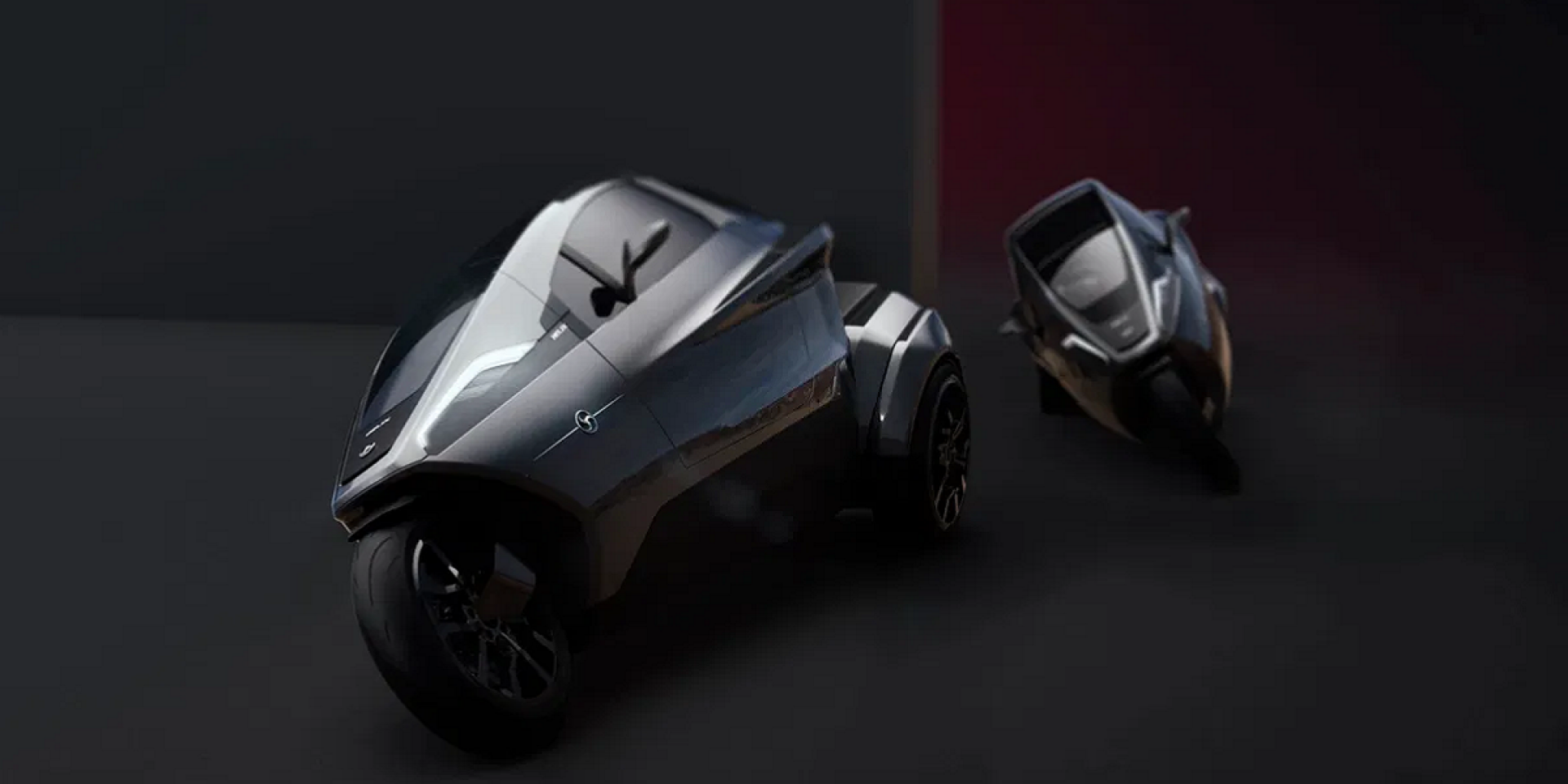 雨遮純電三輪機車即將登場？Helix Motors純電三輪機車，還原汽車內裝設計