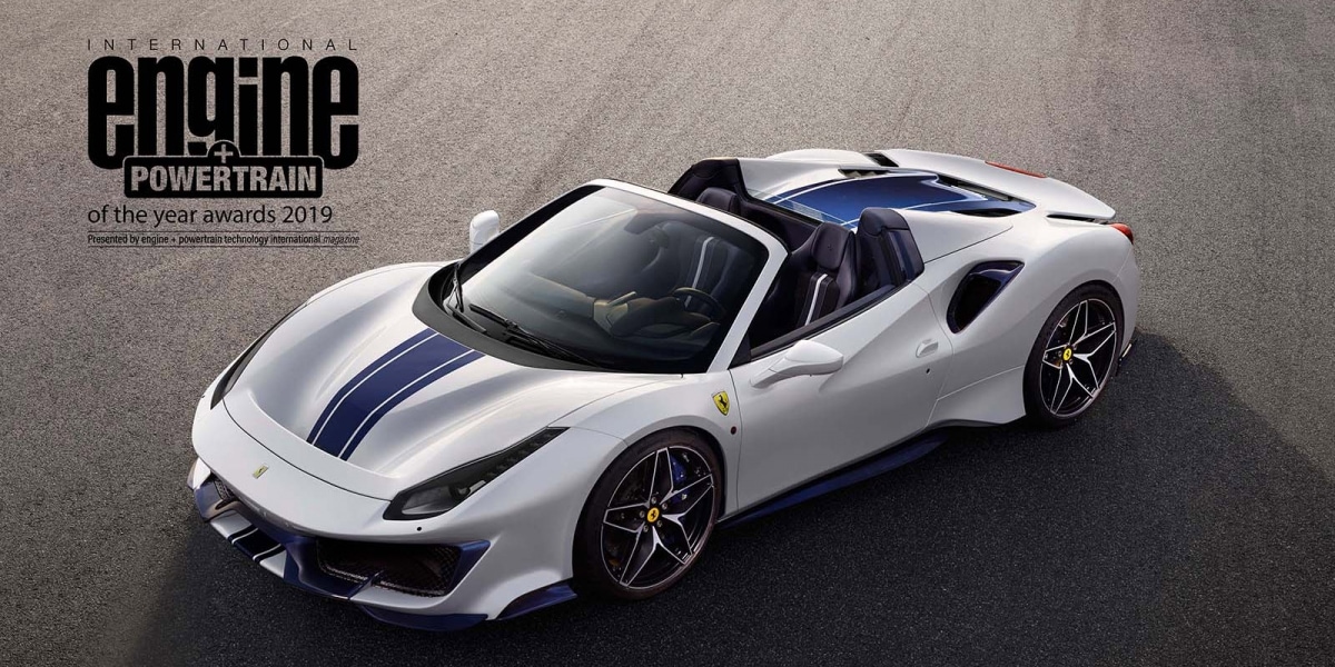 官方新聞稿。Ferrari法拉利V8引擎連續第四年榮膺國際年度引擎及傳動系統大獎頭銜