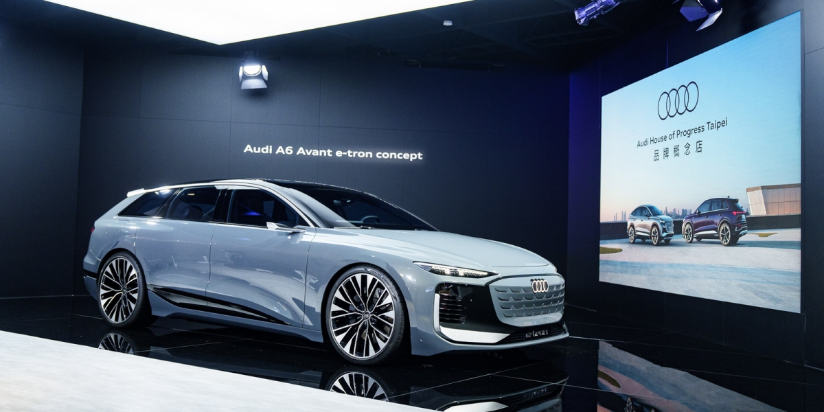 探索未來移動新境界- 2024 Audi House of Progress Taipei 品牌概念店。Audi Q4 e-tron | Q4 Sportback e-tron閃耀上市