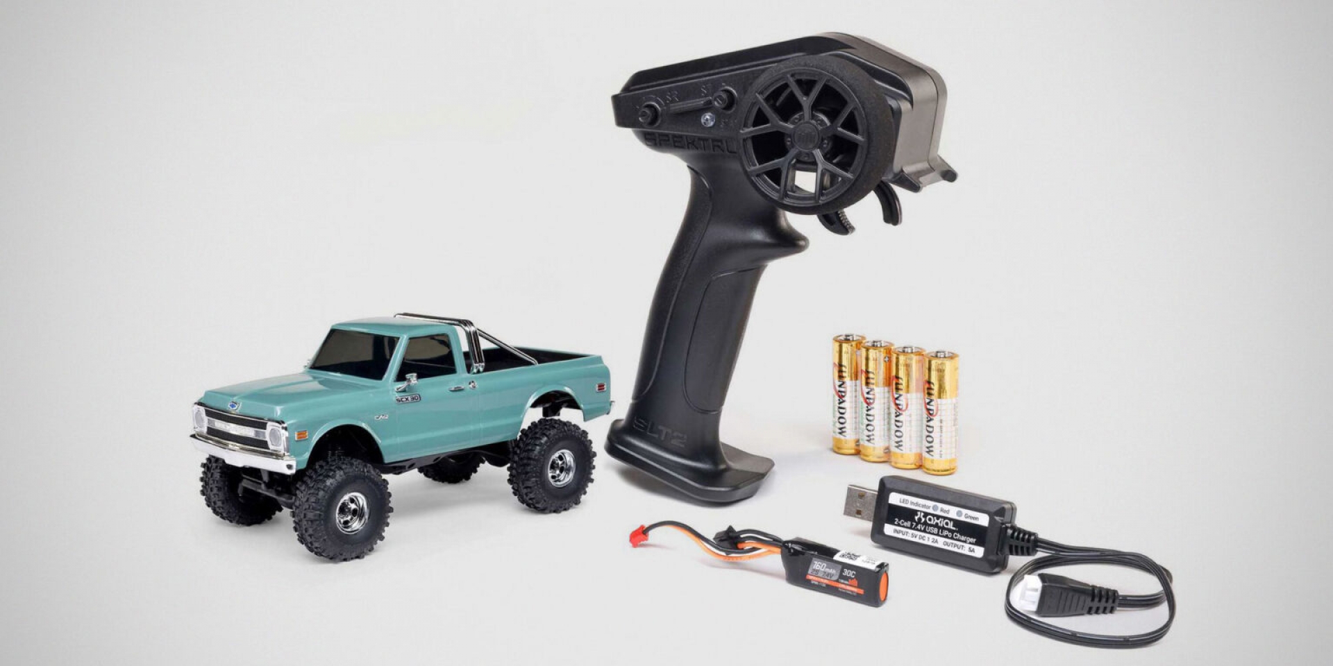 Axial 1/30 SCX30 Chevrolet K10 Rock Crawler：掌上型 4×4 RTR、全金屬車架、比例細節重現