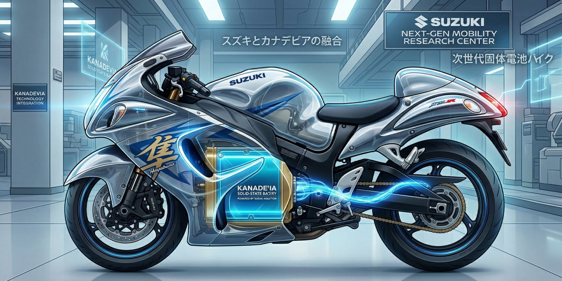 純電 HAYABUSA 有望降臨？Suzuki 收購全固態電池大廠 Kanadevia！