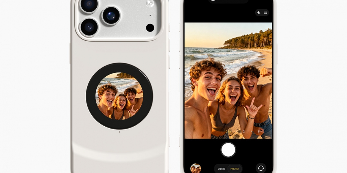 新品牌 Selfix iPhone 17 Pro 專用「雙螢幕手機殼」：後鏡頭自拍神器 + 2TB 記憶卡擴充