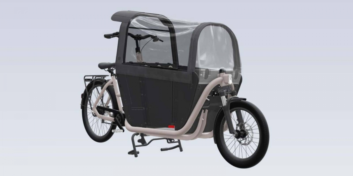 迪卡儂 F900E Velo Cargo:能載三個小孩、有安全帶/遮雨棚、可拆卸電池的電動貨運自行車!