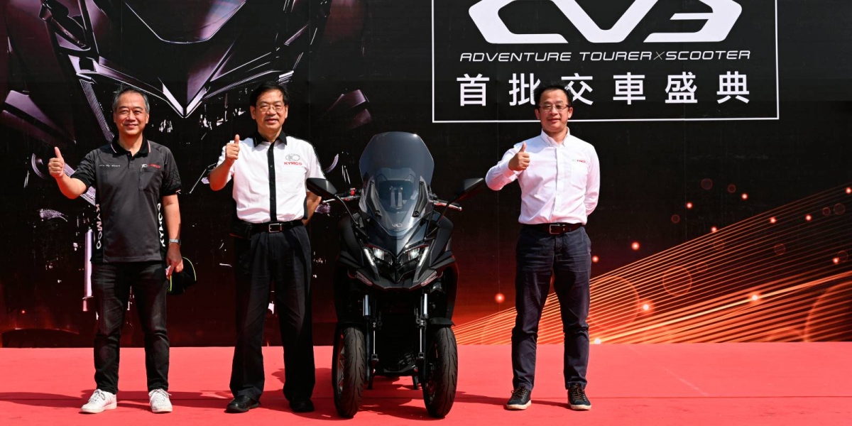 KYMCO CV3開賣三個月締破億銷售! 執行長柯俊斌親自出席CV3全球首批交車盛典