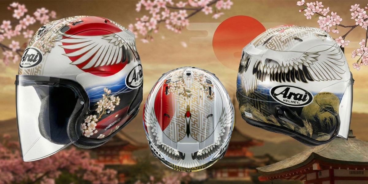 櫻花、丹頂鶴的完美邂逅！ARAI VZ-RAM「TSUBASA 翼」2026年春季優雅登場