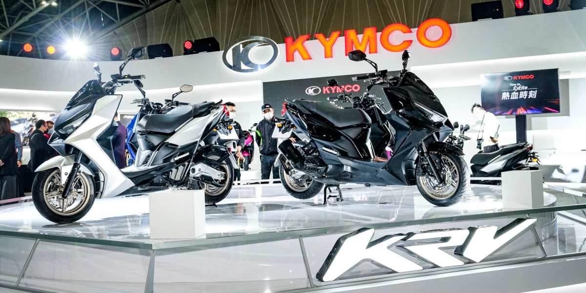 KYMCO KRV、CV3、RevoNEX實車現身2021國際重型機車展!