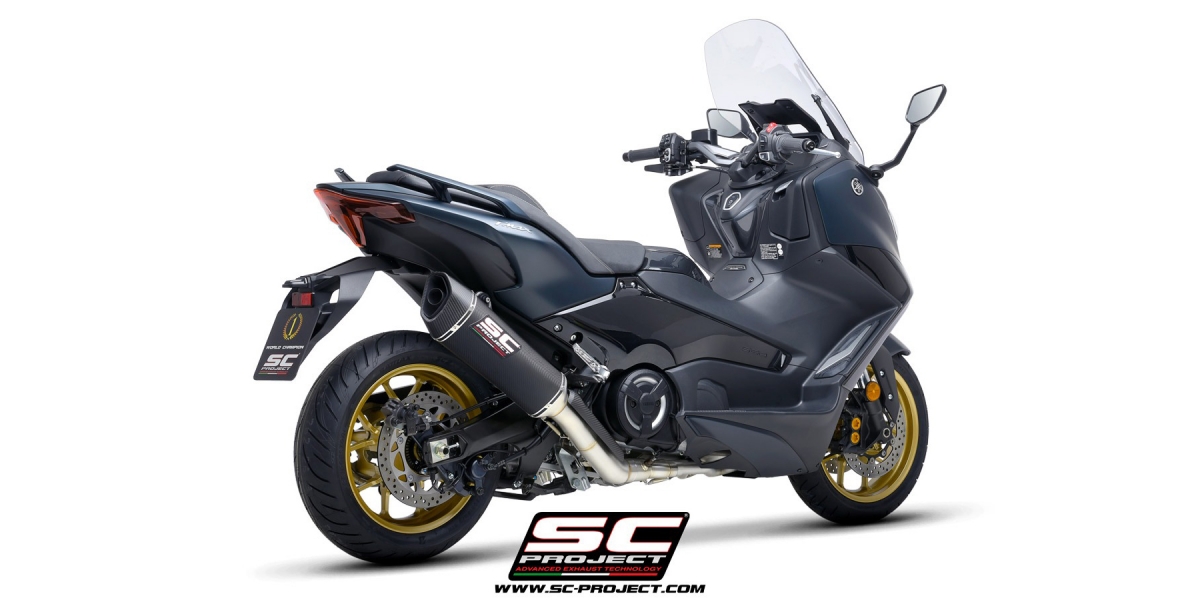 馬力增加1.3HP、減重2.8公斤!SC Project推出YAMAHA TMAX 560專用改裝管