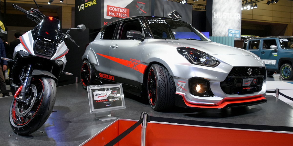 四輪「刀」給你滿滿SUZUKI信仰,SUZUKI SWIFT SPORT Katana Edition東京展示