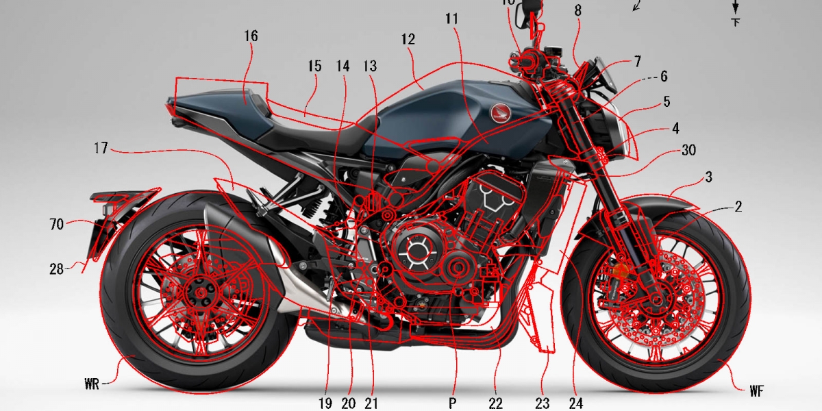 取消圓燈、加裝小翅膀!HONDA CB1000R 改款專利圖曝光