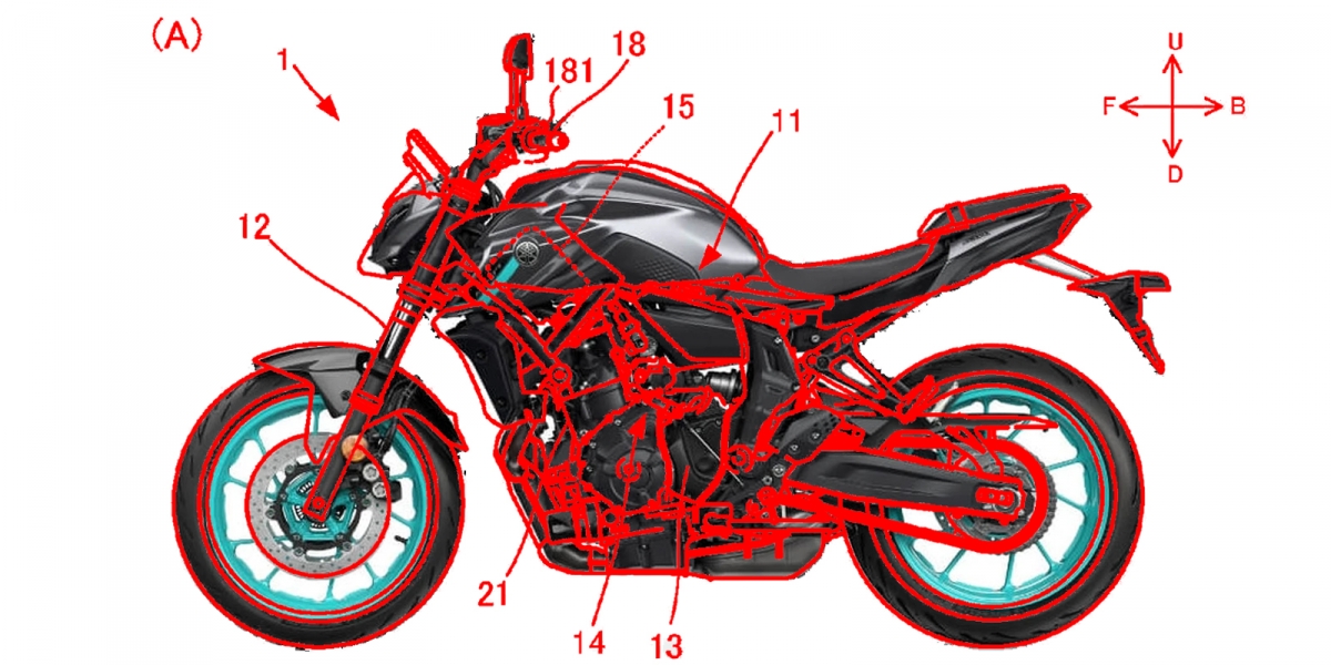 升級倒叉、半自動變速系統? YAMAHA MT-07 全新專利圖曝光!