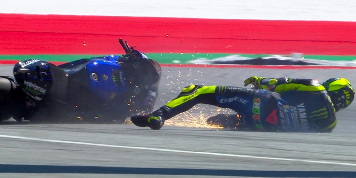騎著M1來,坐著勁戰走。Valentino Rossi:如果沒有摔車,也許我有機會拿下勝利!
