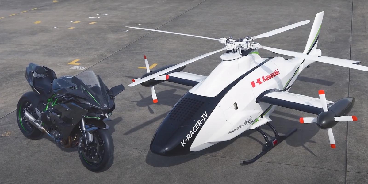 Ninja H2R成功變成直升機升空!KAWASAKI K-RACER 無人機測試成功