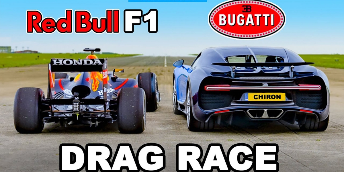 Red Bull F1 vs Bugatti Chiron 直線加速大對決!