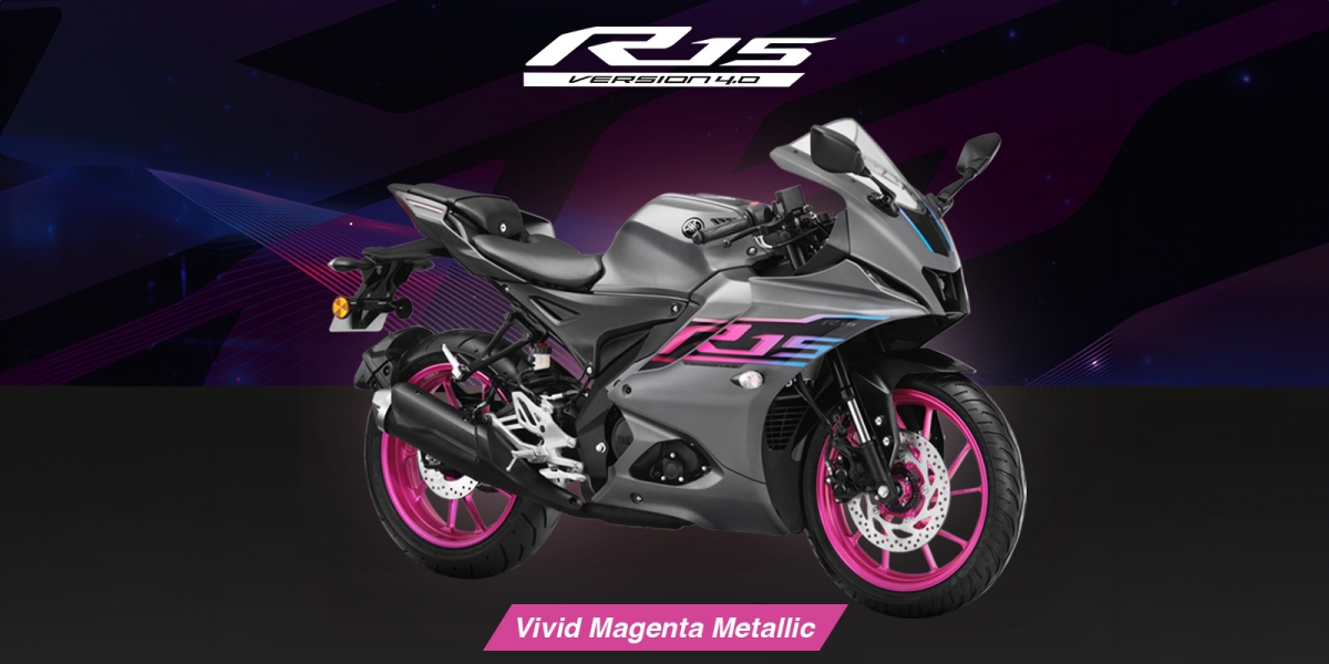賽博龐克配粉色輪圈!Yamaha YZF-R15 V4.0 新車色印度發表