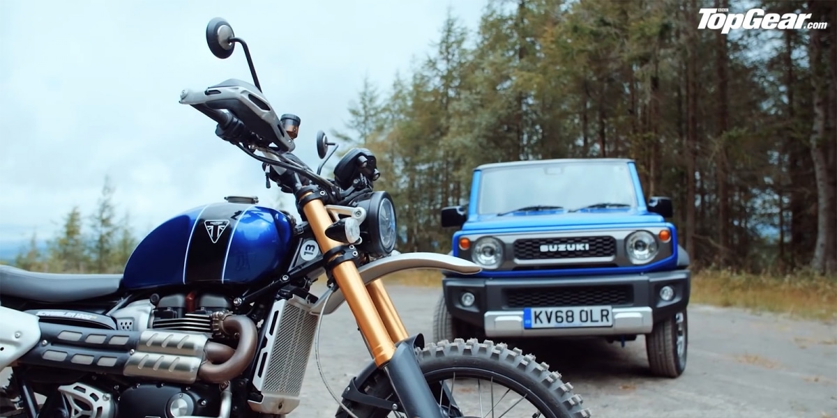 二、四輪林道PK,當Triumph Scrambler 1200 XE配上SUZUKI Jimny
